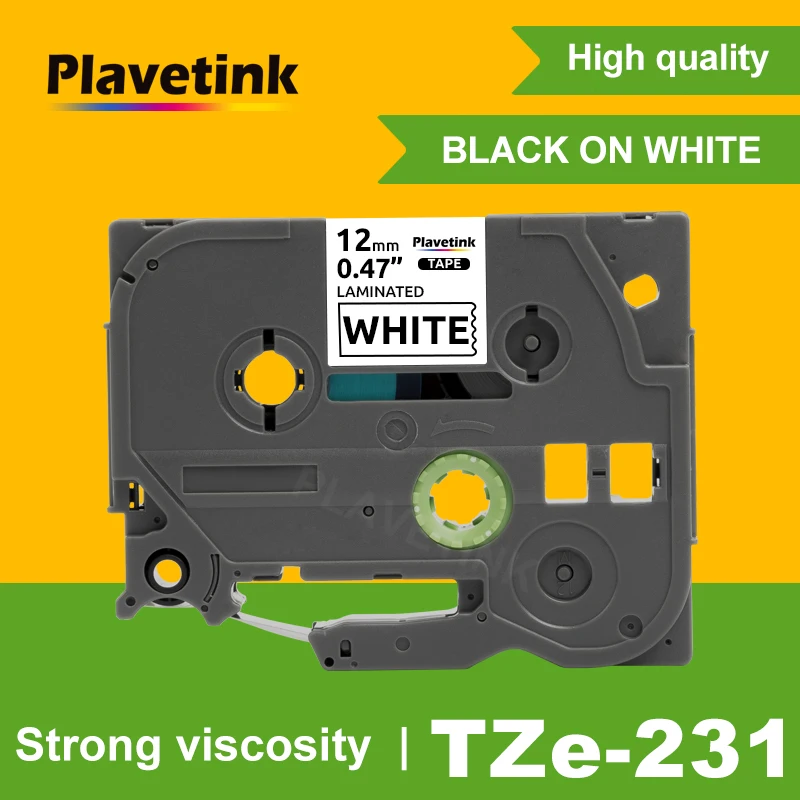 Plavetink TZe231 TZe-231 Tze 231 tze231 совместим с Brother P-touch Printer tze tape 12 мм Label Maker PT 100 D200 | Компьютеры