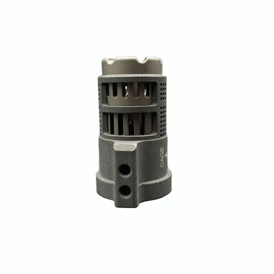 

Full Metal 14MM Thread CCW Negative GAMMA 556 VG6 Thread VG6 Steel Cage Flash Hider Muzzle Device for Toy Gel Gun Airsoft AEG