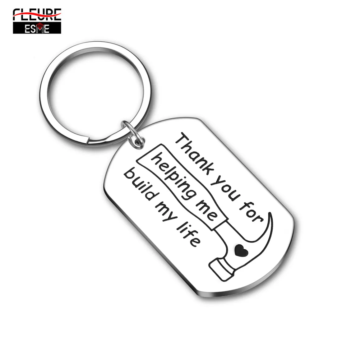 

Fathers Mother Day Gifts for Father Mother Step Dad From Son Daughter Car Keychains Gift for Dad Mom Birthday Gifts for Father