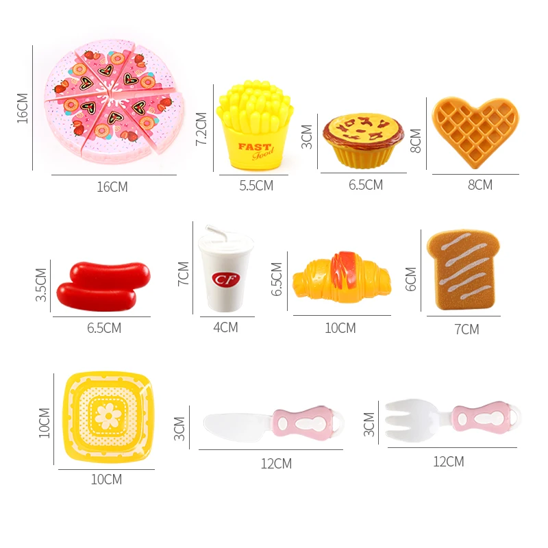 20 шт. детская кухня игрушка для пиццы ролевых игр липучках миниатюрная пищевая