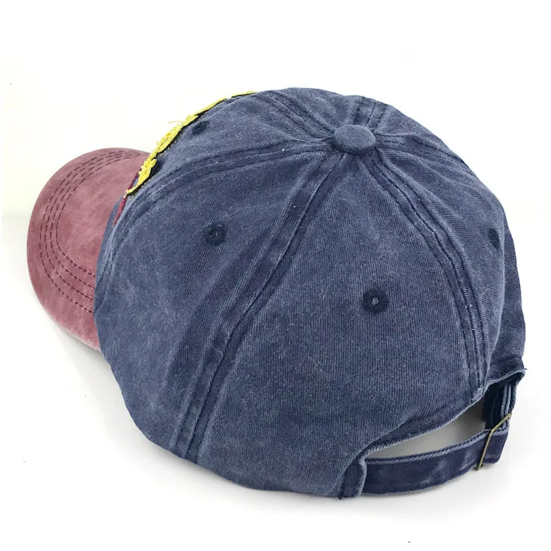 

Baseball Cap Washed Cotton Letter Embroidered Men and Women Korean Fashion Sunshade Hat