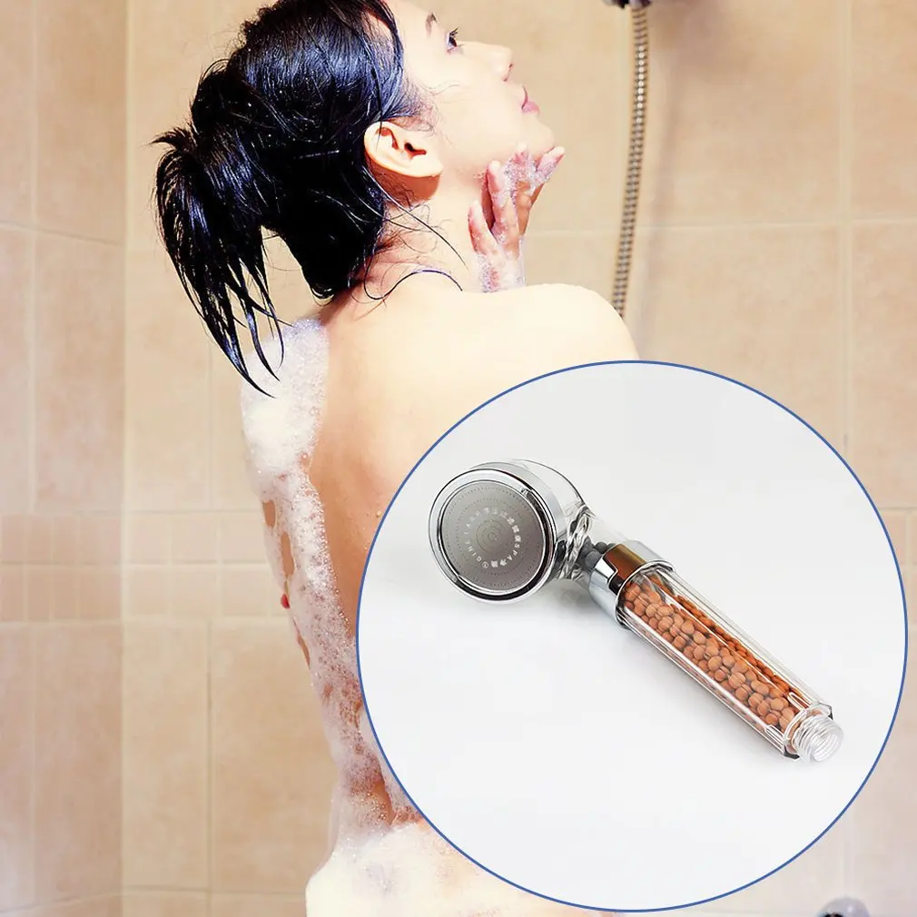 Отрицательные ионы Душ Ванна под давлением экономии воды большой ручной спа душ