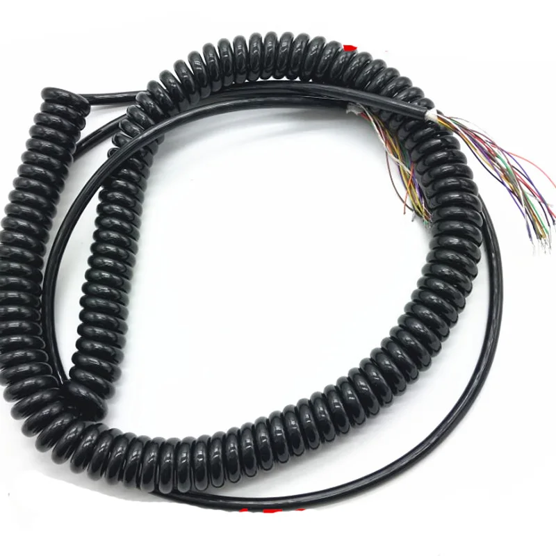 Wholesale 15 16 17 19 21 26 Cores Spring Spiral Cable Coiled for CNC Handheld Encoder Manual Pulse Generator MPG | Инструменты