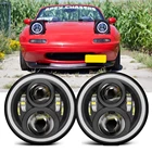 Автомобильная светодиодная фара Halo 7 дюймов для Mazda Miata MX5, Land Rover Defender 90 110, автоаксессуары для Lada Niva 4x4