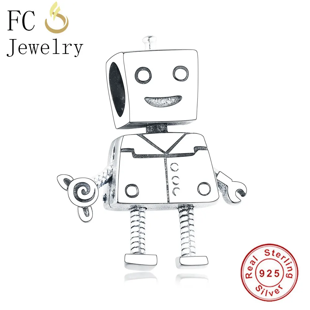 FC Jewelry оригинальный брендовый браслет с подвеской Стерлинговое Серебро для