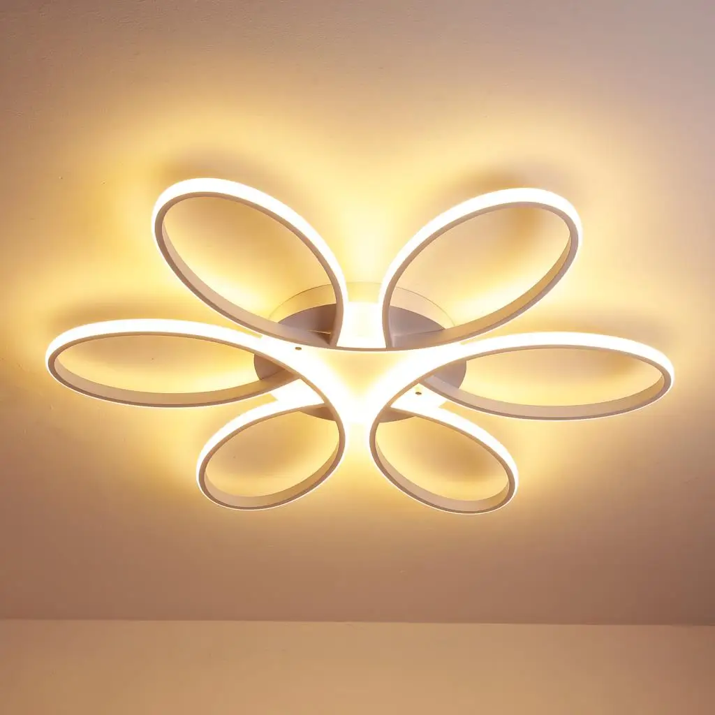 

LOFAHS modern led chandelier for living room bed room dining room office High brightness RC dimmable Indoor chandelier lighting
