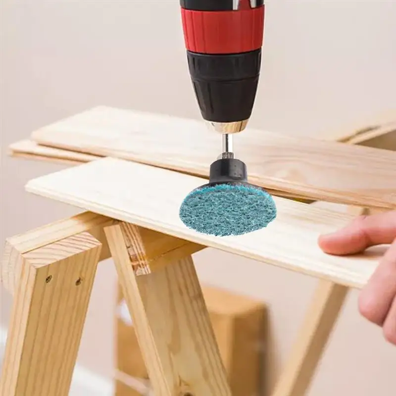 

35 PCS 2 Inch Roll Lock Surface Conditioning Sanding Disc with 1/4 Inch Shank Disc Holder for Sanding Finishing Polishing