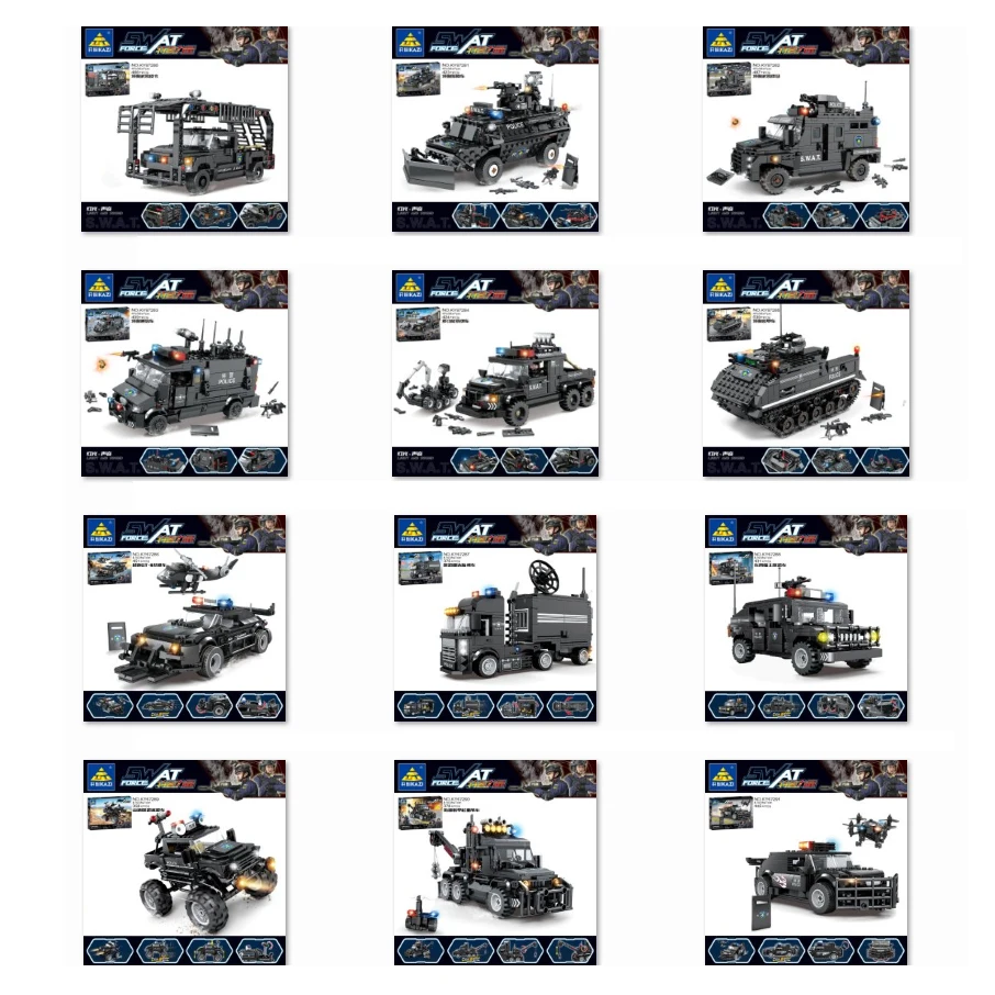 

Новая военная цистерна спецполиции KAZI, модель со светом и голосом, детские игрушки, сборные строительные блоки, игрушки в подарок