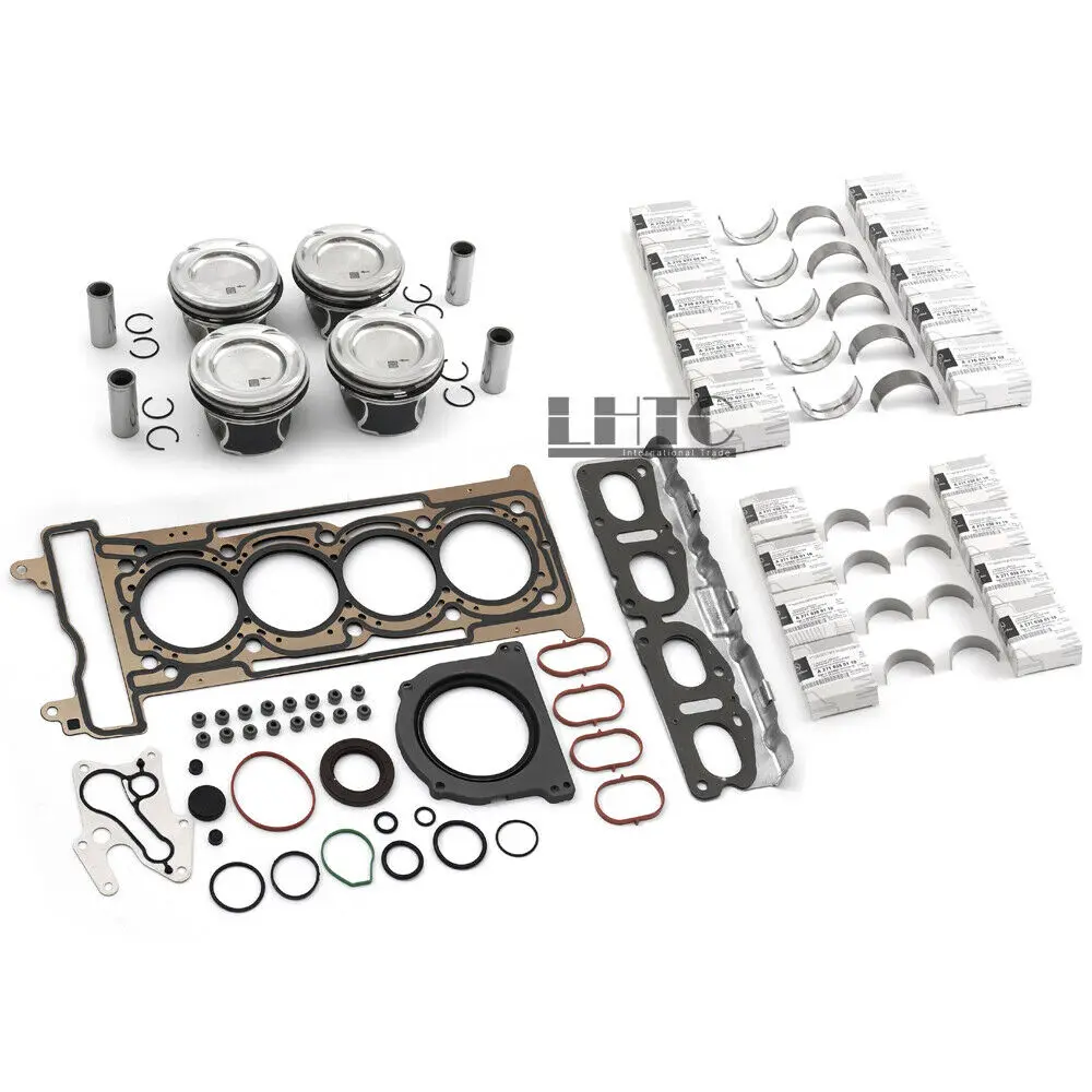Engine Overhaul Rebuild Pistons & Rings Bearing Shell Seals kit For Mercedes-Benz C250 E300 W205 W212 X253 2.0 Turbo M274.920