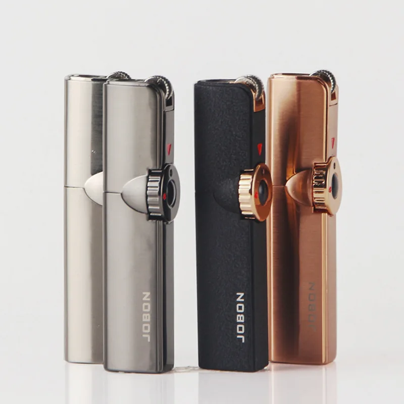 

Single Straight Cigar Moxa Stick Straight Gas Lighter with Cigar Hole Mini Torch Lighters for Smoking Weed Gadgets for Men