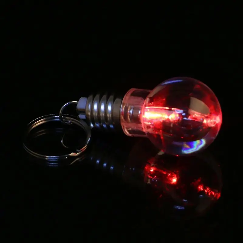 

2021 New Mini Change Color Creative LED Lamp Bulb Light Key Chain Key Ring Night light