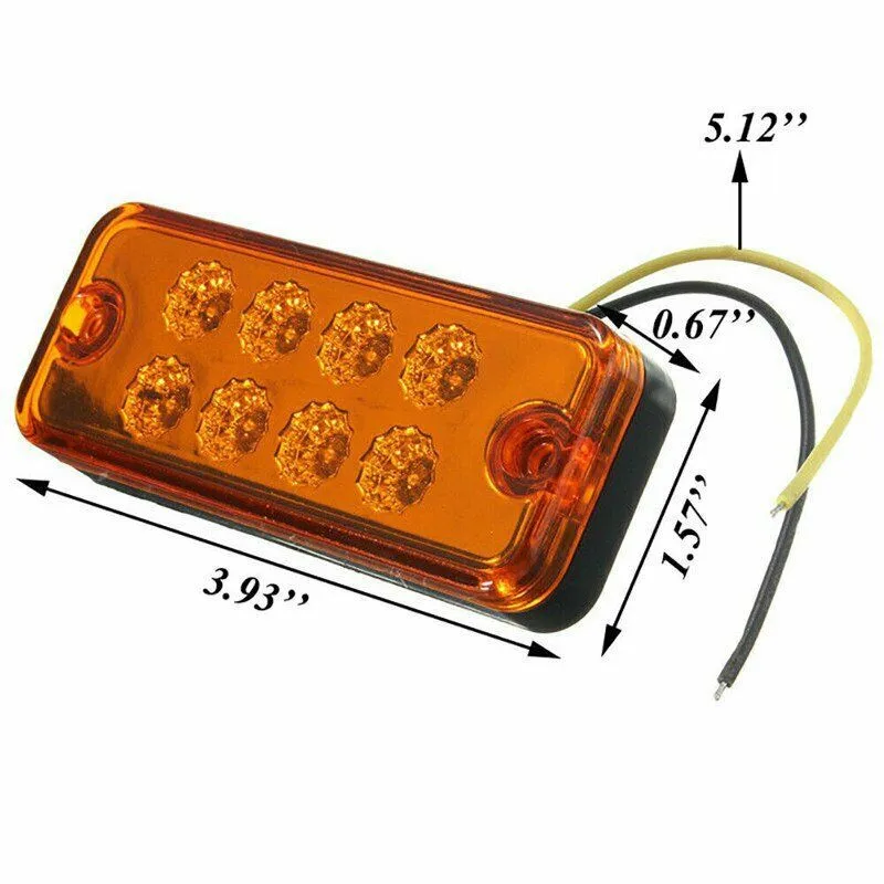

Parts Side Marker Lights Bar Replacement Trailers LED Universal 4\\\" 4pcs
