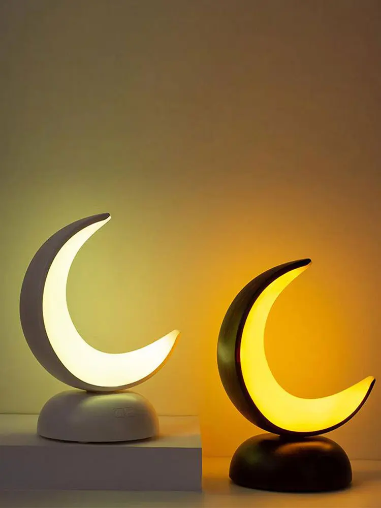 

LED Night Light Moon-Shaped Aromatherapy Night Light Motion Sensor USB Rechargeable Night Lamp Decorative Light Lamp For Bedroom