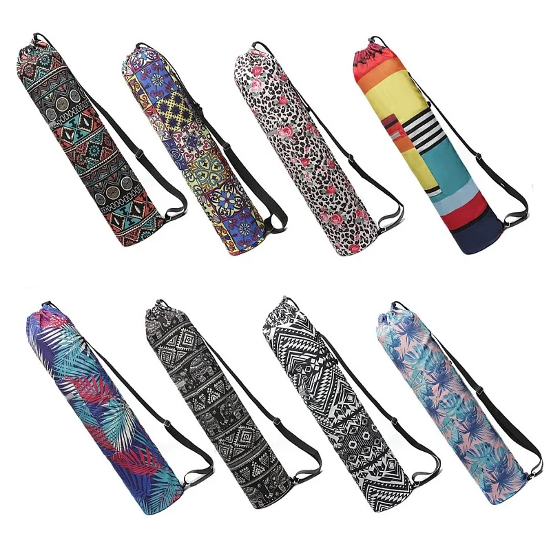 Рюкзак для йоги сумка Йога коврика Печать холст йога одно плечо принадлежностей