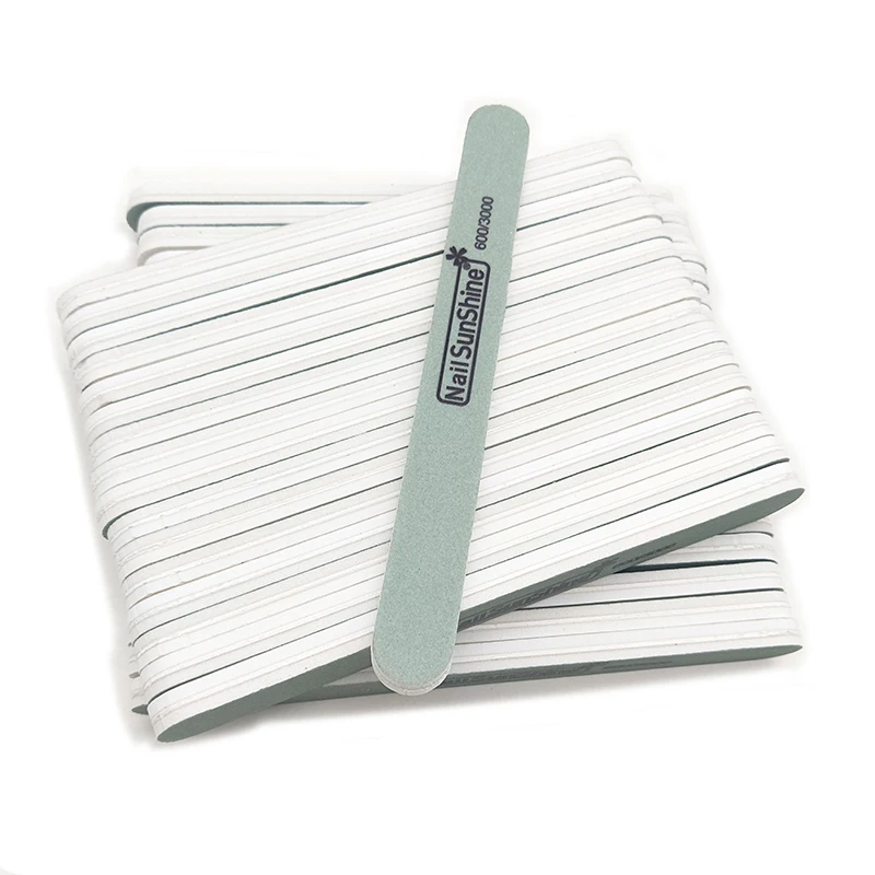 10 шт. пилка для ногтей буферный полировальный Блок Шлифовальные Файлы Зеленая
