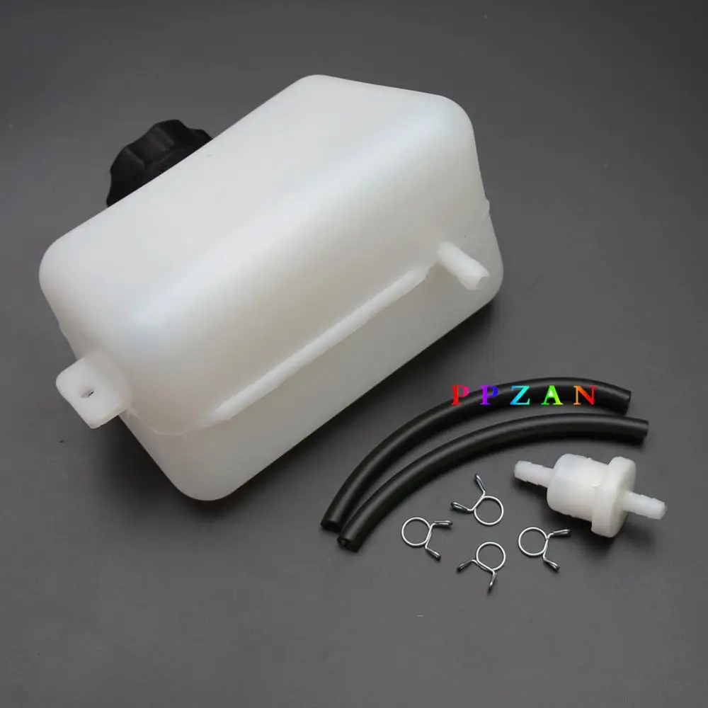 Газ бензин топливный бак пластиковый масляный фильтр шланг для 2 х тактный 43cc 47cc