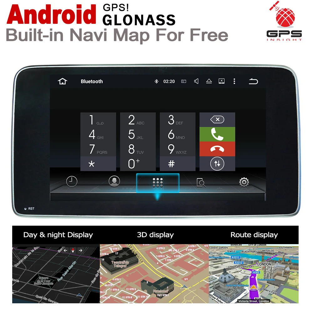 Автомобильный мультимедийный плеер Android стерео GPS Navi карта для Mercedes Benz A Class W176 2013 ~