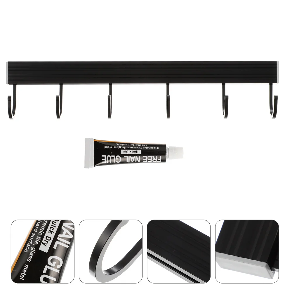 

1 Set Aluminum Hooks Wall Racks Bathroom Hooks Towels Hooks Home Room Row Hook