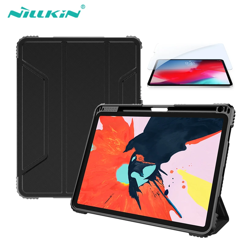 Чехол NILLKIN для ipad Pro 11 с V + антибликовый синий светильник закаленное стекло iPad 10 2/Pro