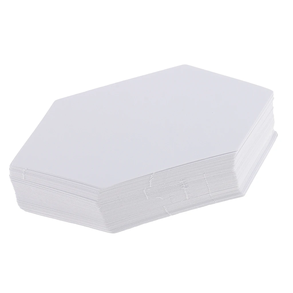 200 шт. шестиугольные бумажные шаблоны для стегания английские лоскутного шитья 4