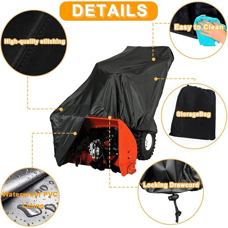 Waterproof Snow Blower Covers Weather & Fade Resistant Outdoor Thrower Cover for Most Electric Blowers | Инструменты