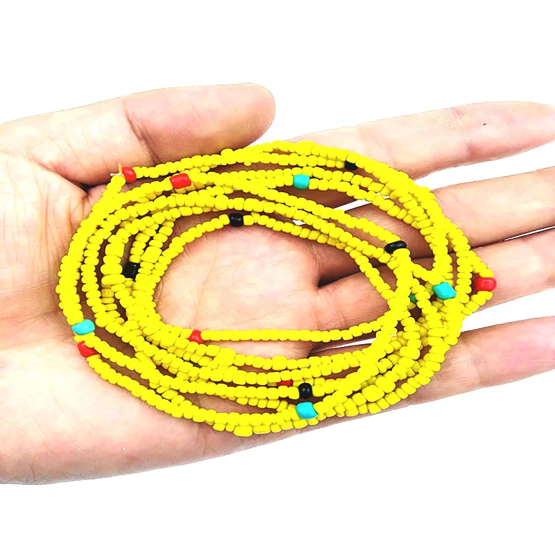 Двухрядная цепочка на талию с бусинами в богемном стиле подходит для популярных