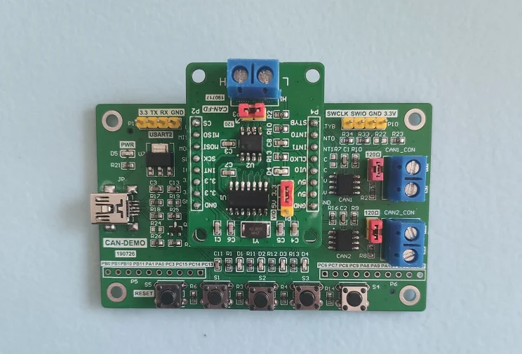 

Макетная плата CAN FD CAN для CANFD серийный Ethernet Eth MCP2518FD STM32 исходный код