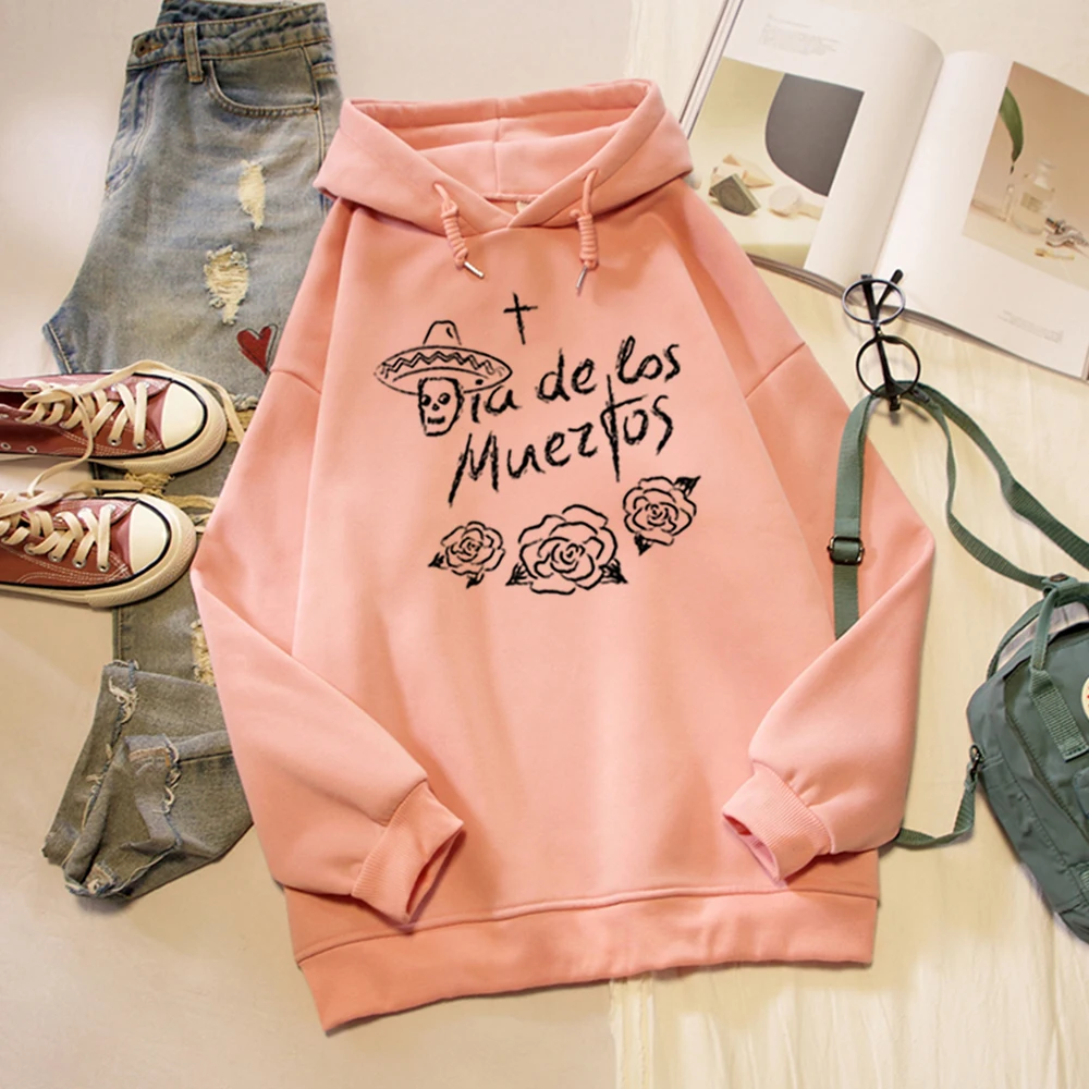 

Letter Cartoon Print Oversized Hoodie Kpop Women's Sweatshirt Harajuku Warm Streetwear Kawaii Hoody Ladies Feminine Itself