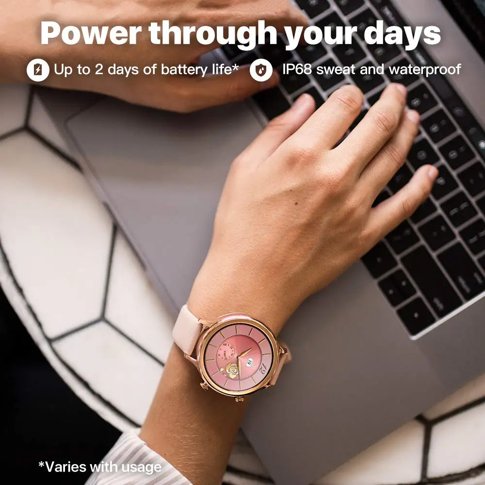Ticwatch C2 Смарт-часы Wear OS Bluetooth для женщин совместимые с Android и iOS IP68 готовые к