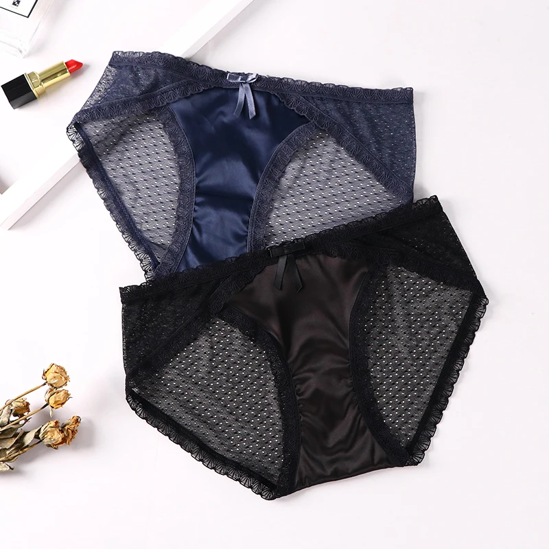 Сексуальное женское нижнее белье высококачественные трусы бесшовное атласное