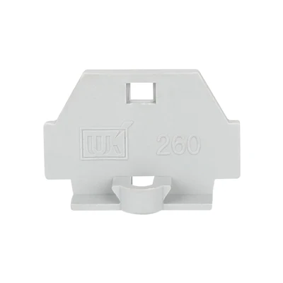 260-361 Концевая пластина для мини din-рейки клеммные блоки Концевая крышка 10 шт. разъем - Цвет: 260-361
