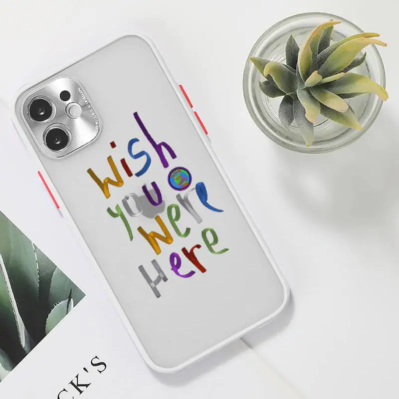 

Travis Scott Astroworld Phone Case For iPhone 12 11 Mini Pro XR XS Max 7 8 Plus X Matte transparent White Cover