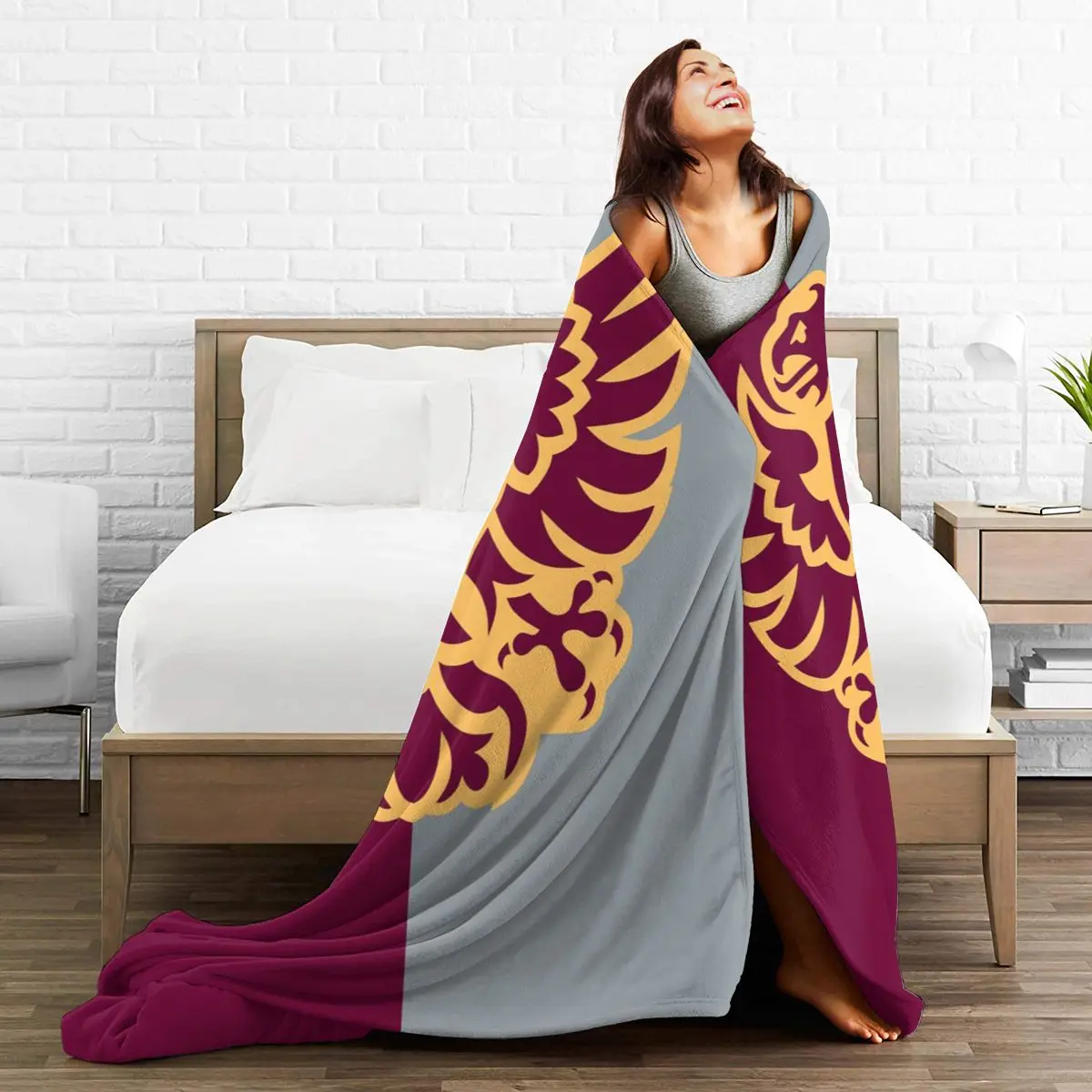 

McMaster University Blanket Sofa Unisex For Beds Travel Home Cover Throw Quilts 3D Print Keep Warm Family Gift