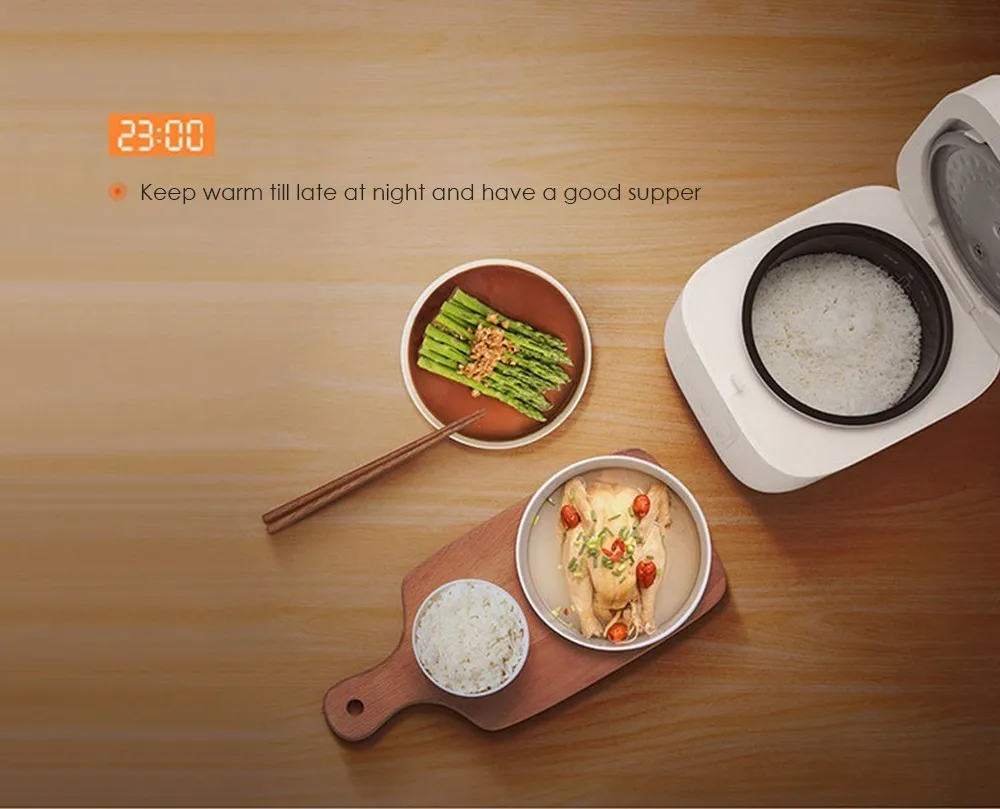 Горячая Xiaomi Mijia 1.6l электрическая рисоварка Кухня Мини-плита маленькая рисовая варочная машина интеллектуальное назначение светодиодный дисплей