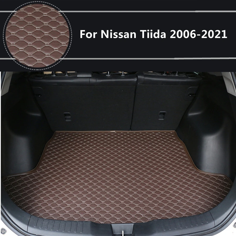 

Flat Side Cargo Liner For Nissan Tiida (2006-2021) 2007-2008-2009-2010-2011-2020 Special Car Trunk Mats Waterproof Boot Carpets