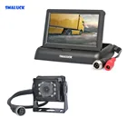 SMALUCK DC12V-24V 4PIN 4,3 дюйма, задний свет, CCD, ИК, ночное видение, фотокамера, автомобильное зарядное устройство