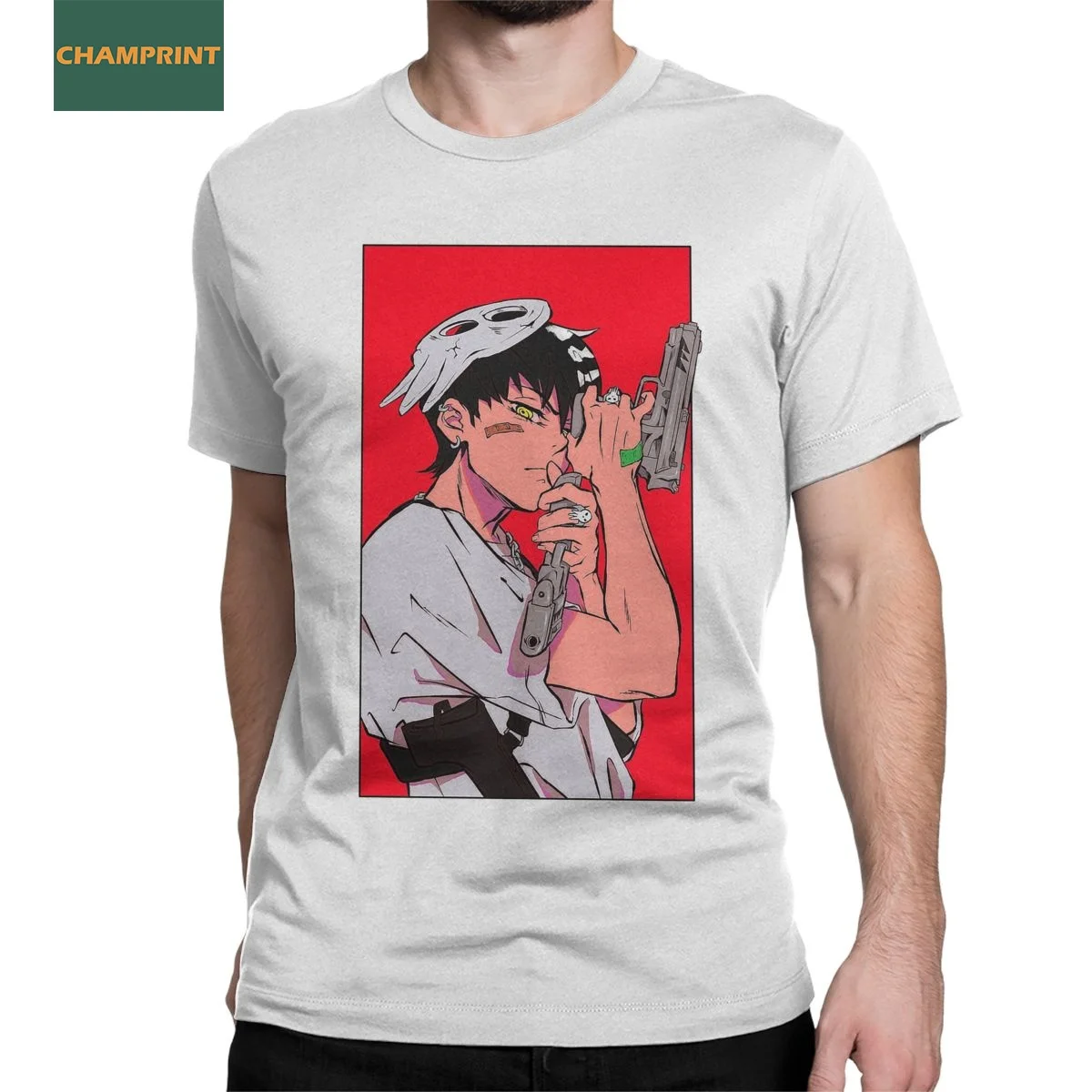 Мужская хлопковая футболка с рисунком Пожирателя Душ забавная коротким рукавом