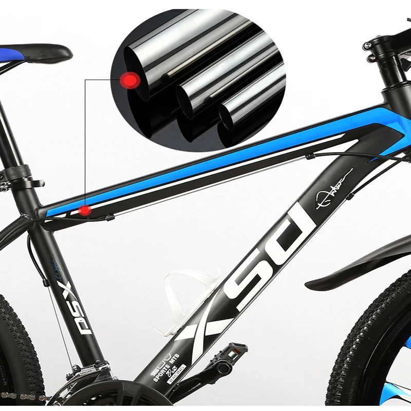 

26-Inch 21/24/27/30Speed Mountain Bicycle Shock Absorption Speed Change Mechanical Disc Brake StudentAdult Ten knives wheel Bike