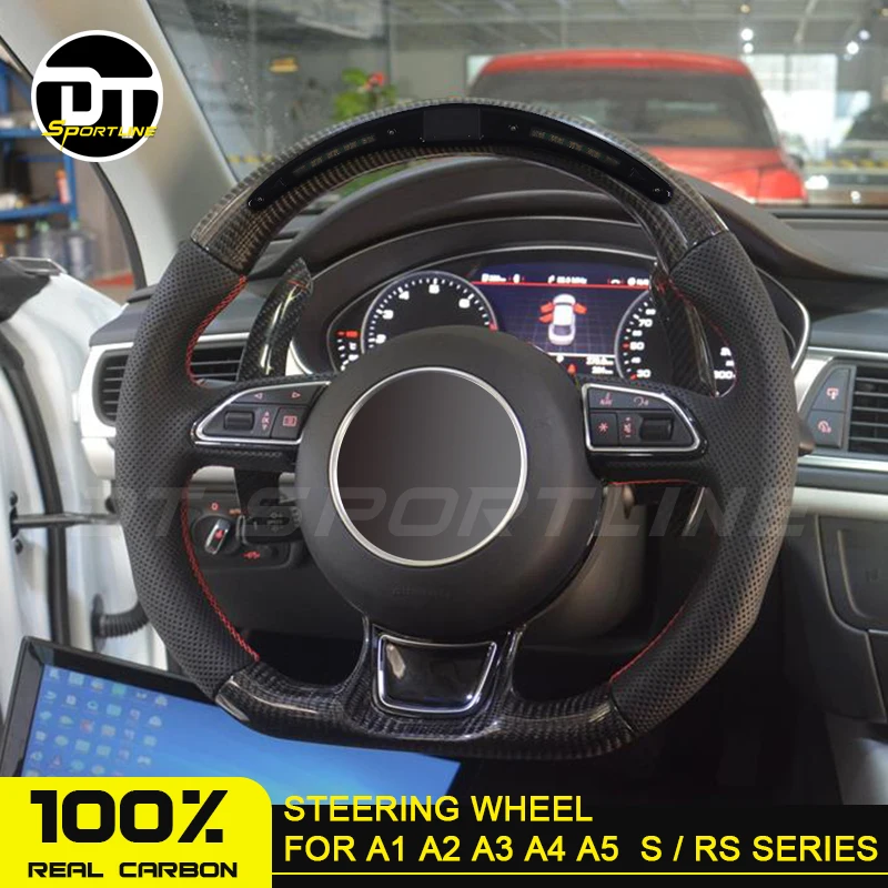 СВЕТОДИОДНЫЙ дисплею гонки рулевого колеса для Audi A4 A6 Q3 Q5 Q7 S3 S4 S5 S6 S7 RS S line ручная