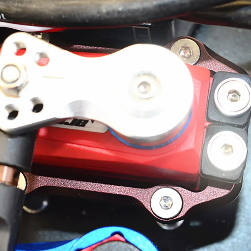 for ARRMA KRATON 6S 1/8 RC Crawler Car Trucks Aluminum Alloy Steering Servo Mount Set Red | Игрушки и хобби