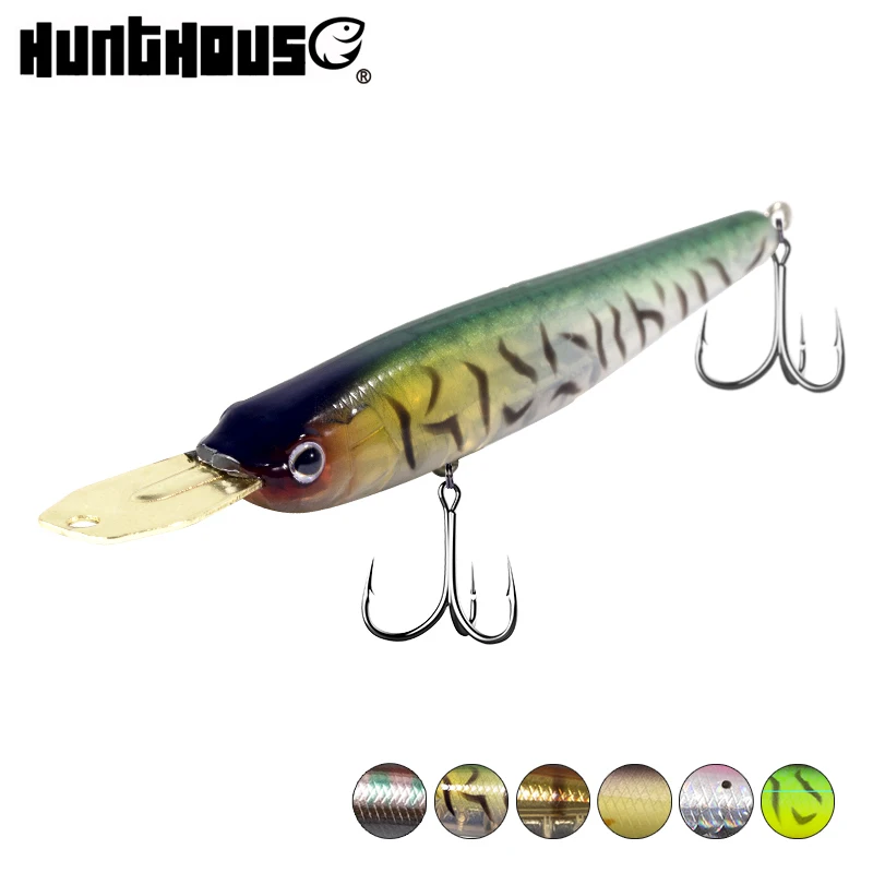 Hunthouse riser bait fishing lure minnow sinking wobbler metal lip 2020 40/70mm 5.6/8.2g for bass lw520 | Спорт и развлечения