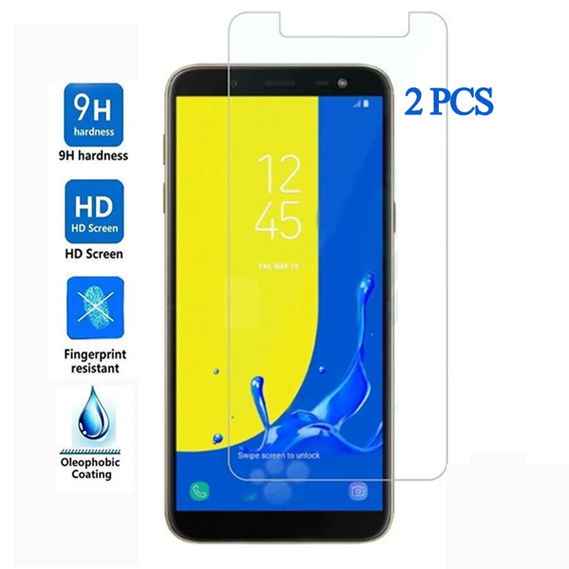 2 шт закаленное стекло для samsung J6 J7 J8 2018 защитное на sansung sumsung J 6 7 8 Защитная пленка