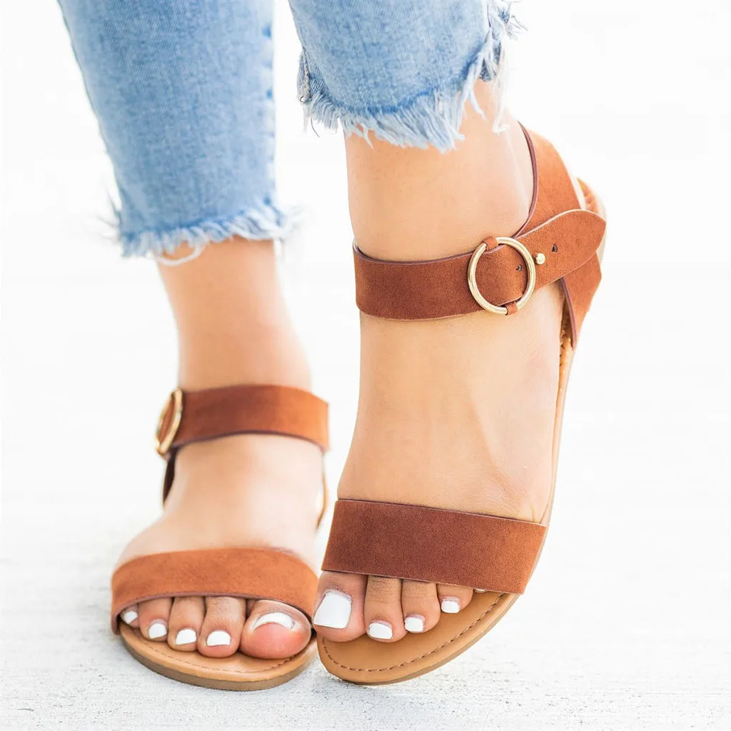 Женские сандалии коллекция 2020 года сезон лето женская обувь на плоской подошве в