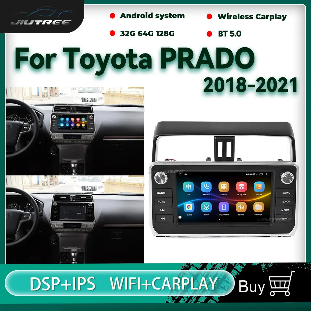 

Автомагнитола 2 din на Android 10 для Toyota Land Cruiser PRADO 2018-2021 с GPS-навигацией, мультимедийным плеером и стереоприемником