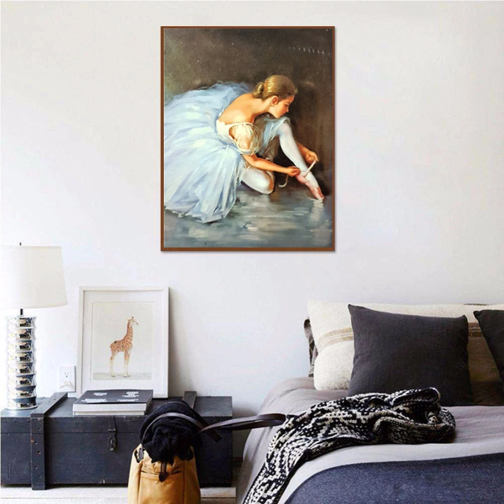 Daimond Painting Cross-switch Ballet Girl 3D Diamond Rhinestones Embroidery Gift For Children ZH | Дом и сад