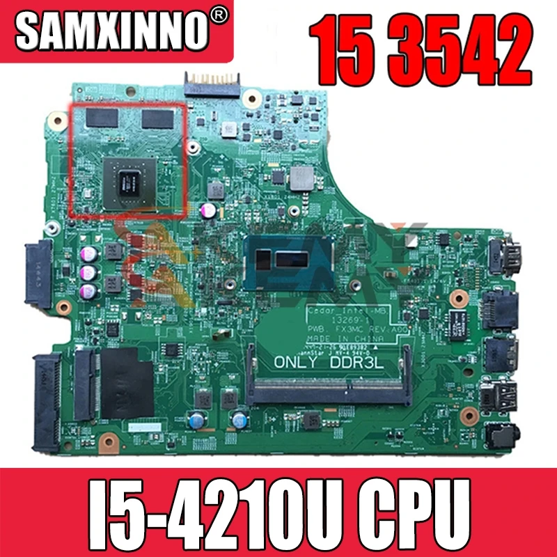 

Akemy для DELL 15 3542 Материнская плата ноутбука CN-01P4HG 01P4HG 1P4HG 13269-1 ПРБ FX3MC с I5-4210u DDR3L