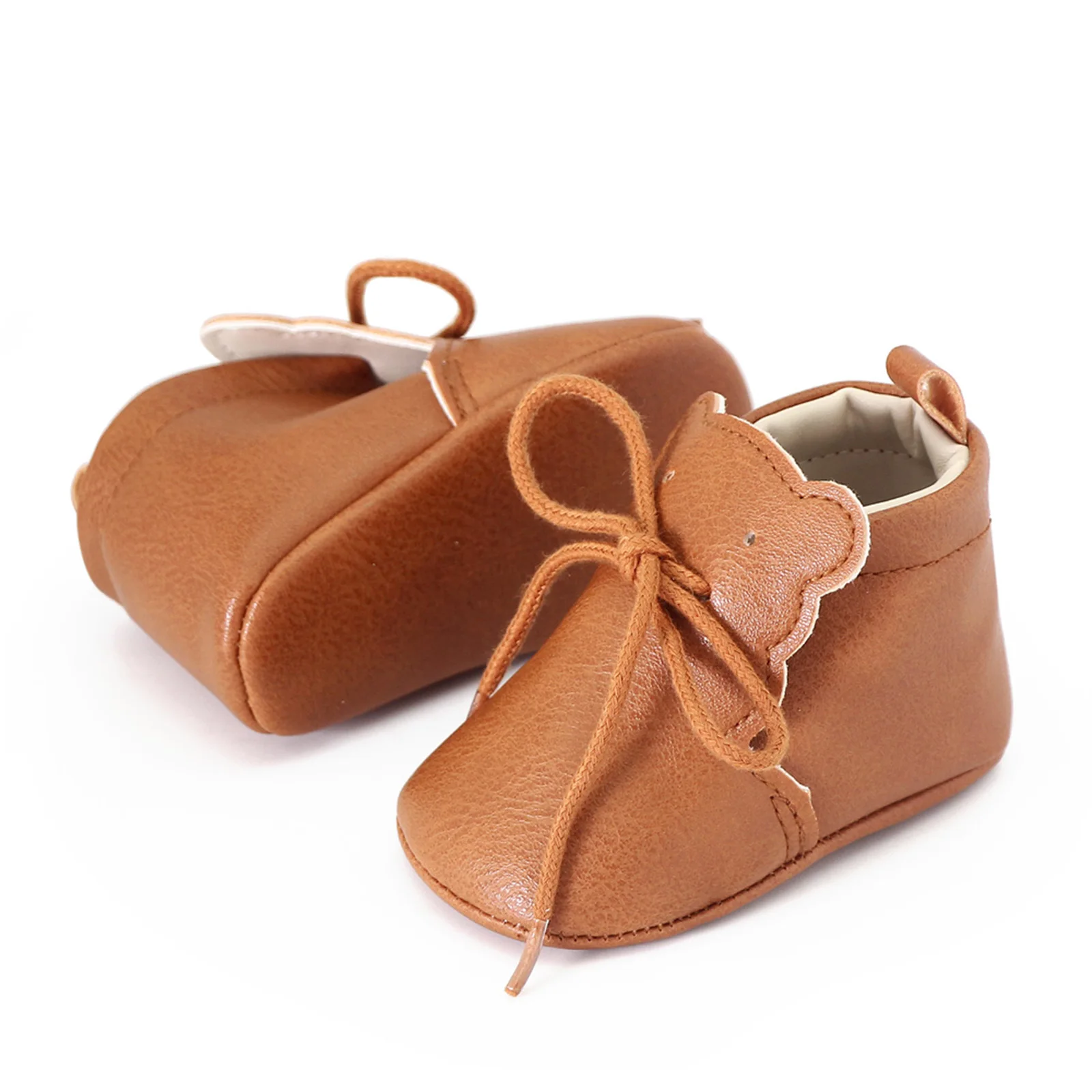 Обувь из искусственной кожи для маленьких девочек и мальчиков милые Мультяшные