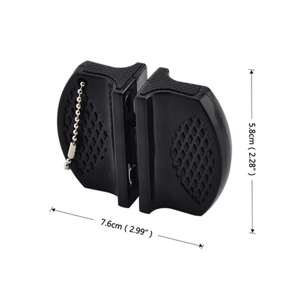 

4pcs Knife Sharpener 2 Stage Portable Grinder Kitchen Utensil Sharpening Tool for Camping Savage Keychain