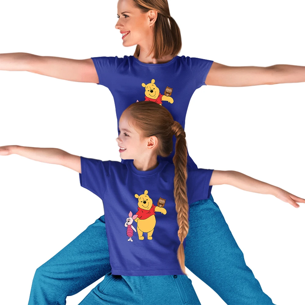 

Winnie Best Friends Forever Tshirt Creative Family Look Mom and Daughter Mujer Hot Selling Fashion Tshirt Disney Dropship