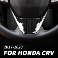 car steering wheel decorative stickers for honda crv 2017 2018 2019 2020 2021 decorative frame interior modification accessories